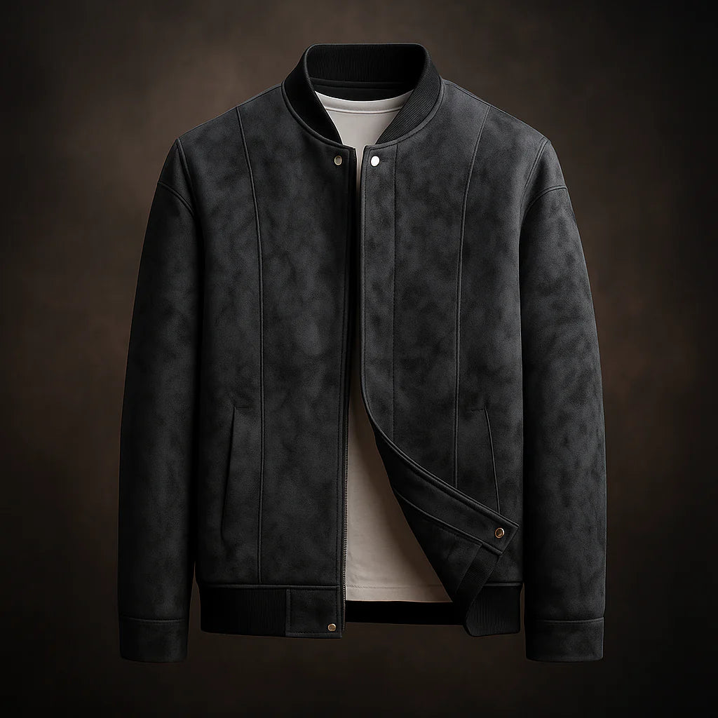 Suede Look Bomber Jacket