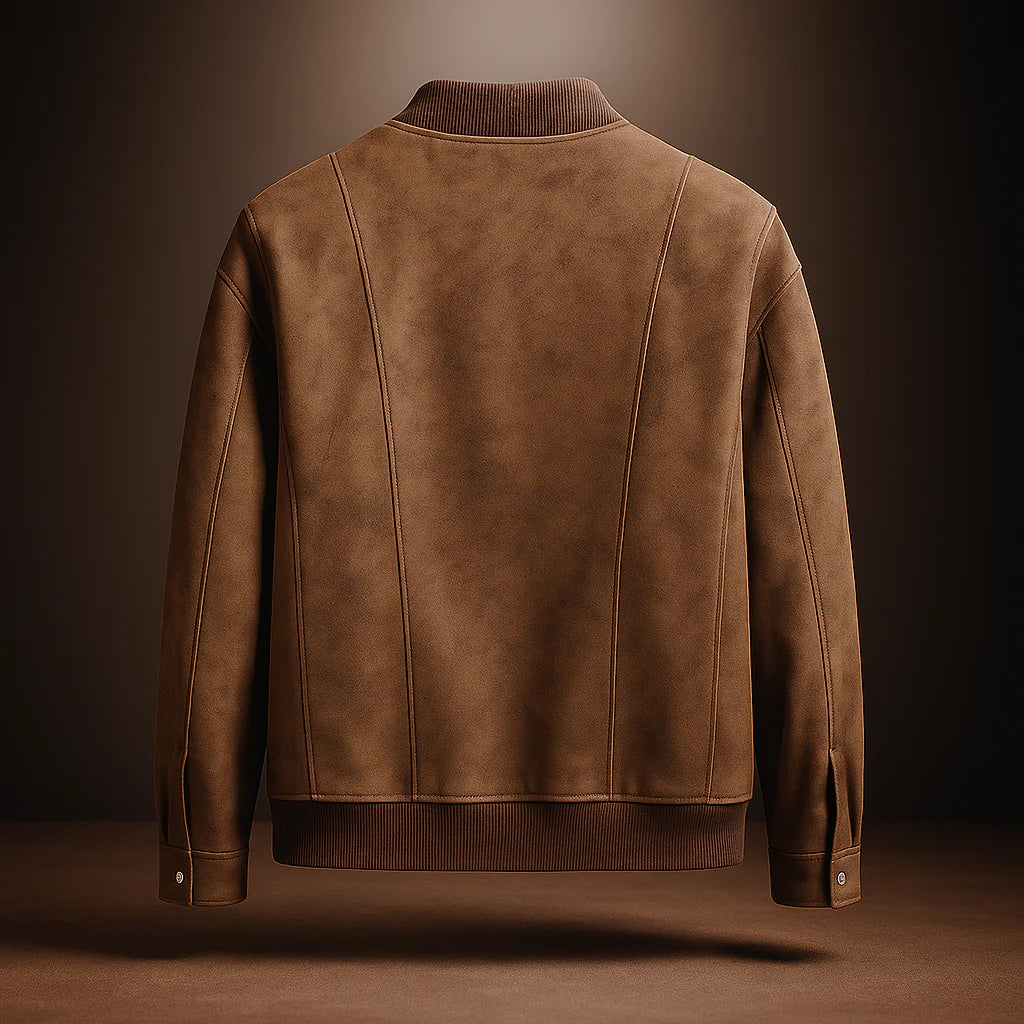 Suede Look Bomber Jacket