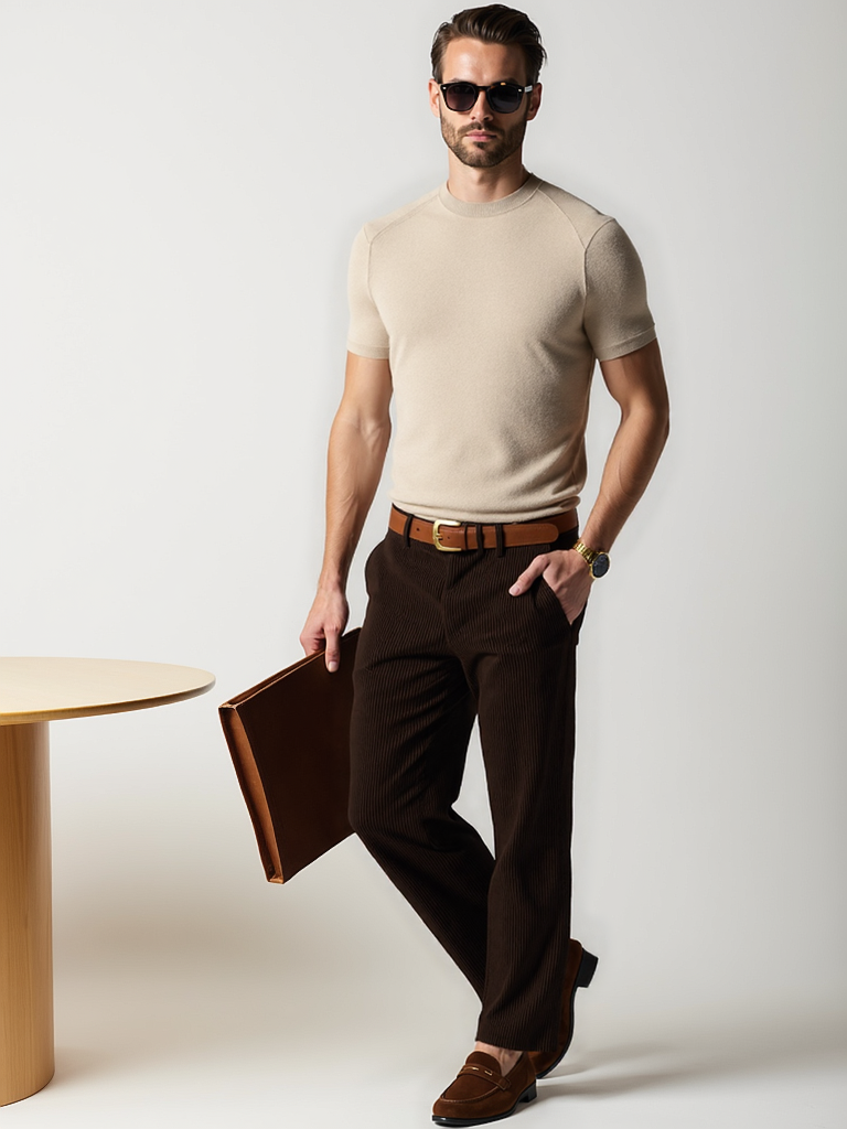 Cashmere Crewneck T-Shirt