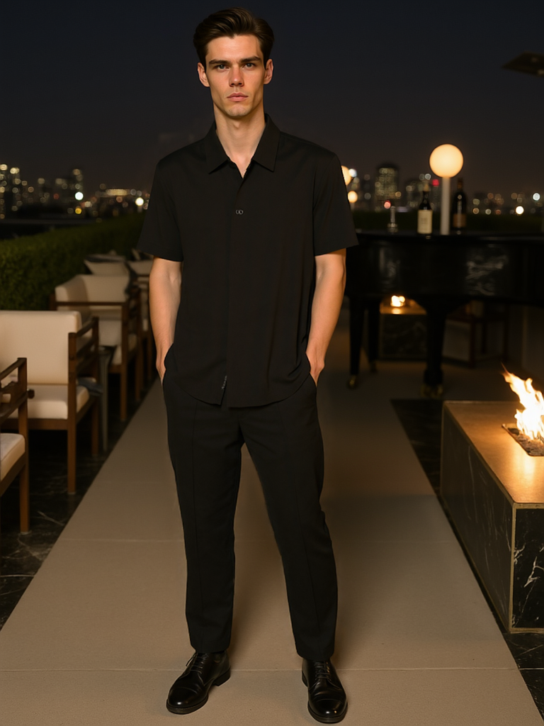 Ensemble chemise et pantalon classiques pour homme