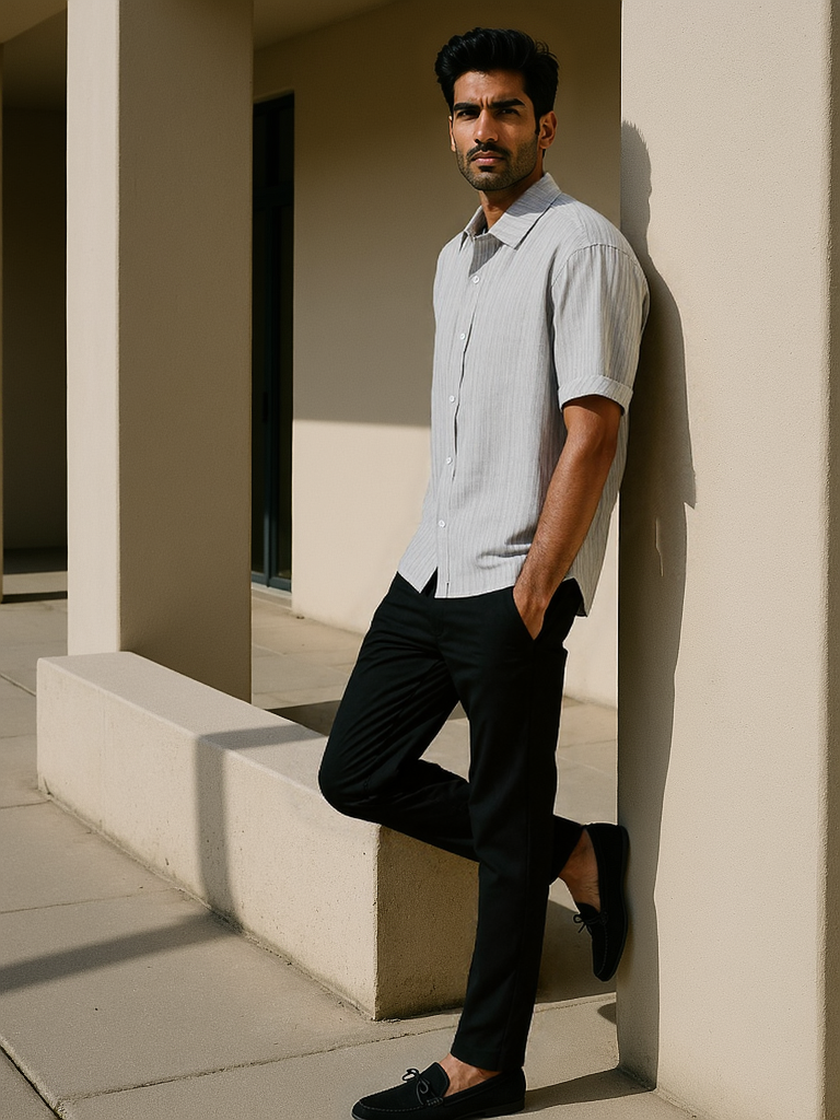Chemise décontractée à manches courtes
