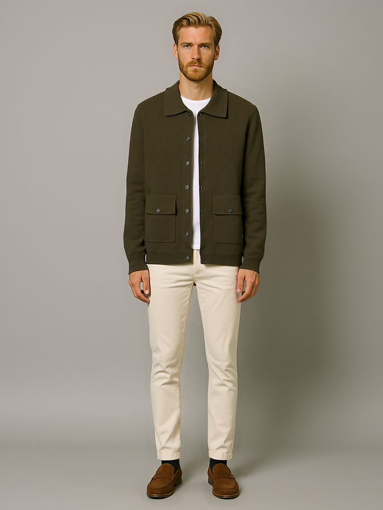 Veste zippée en laine