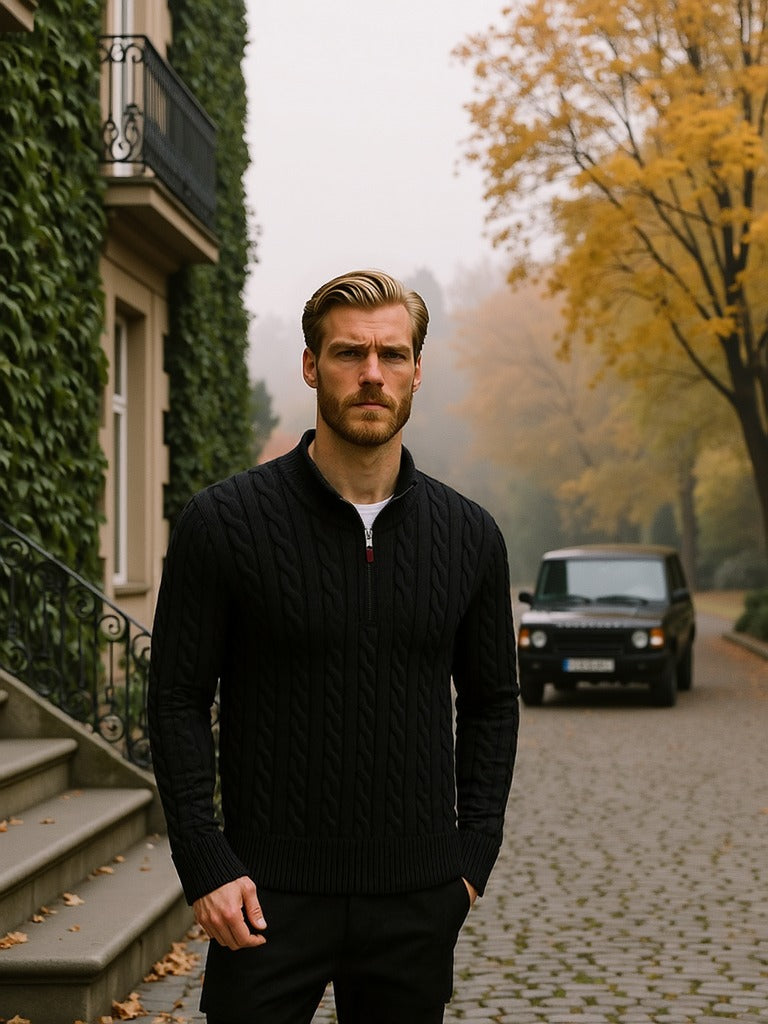Pull demi-zip sur mesure
