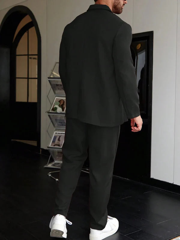 Men's Solid Suit Set