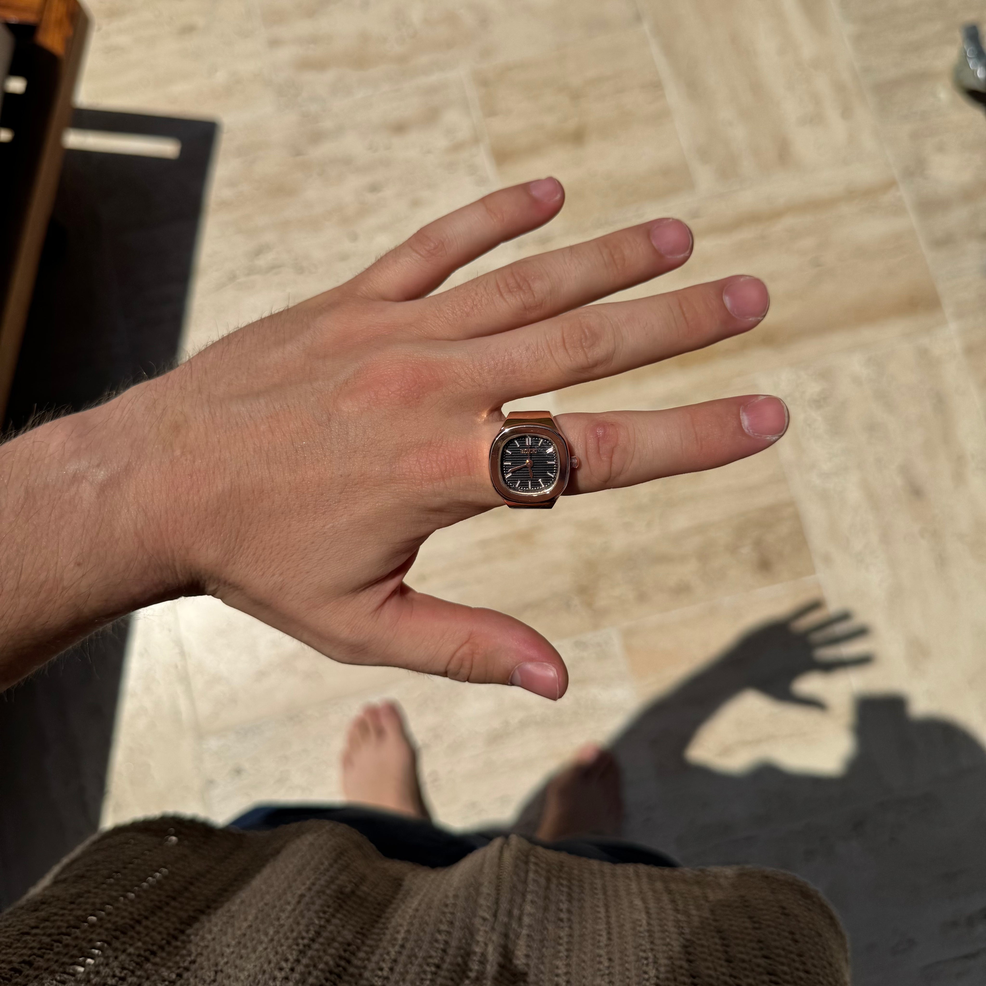 Elegant Touch Ring Watch