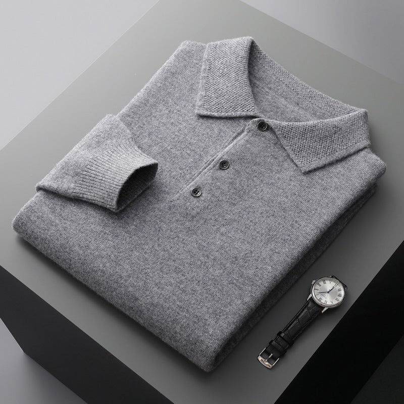 Wool Polo Sweater