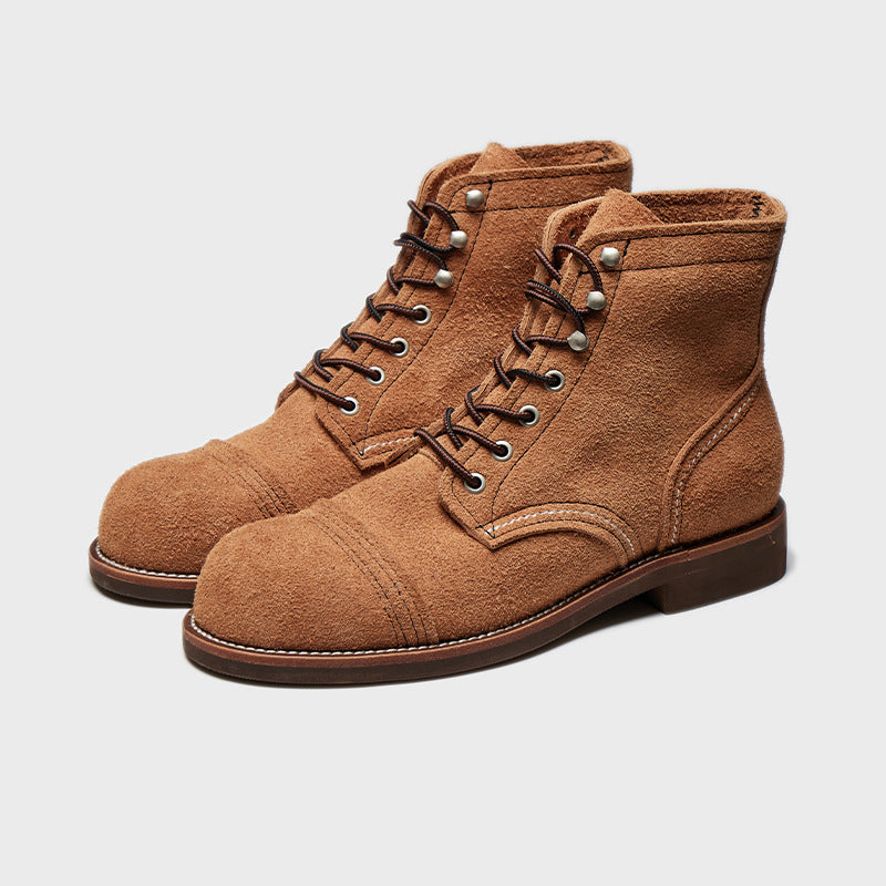 Leather Lace Up Boots