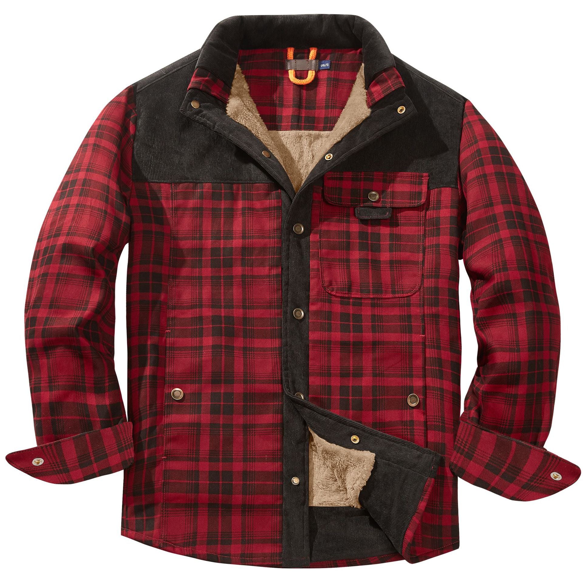Hooded Flannel Jacket