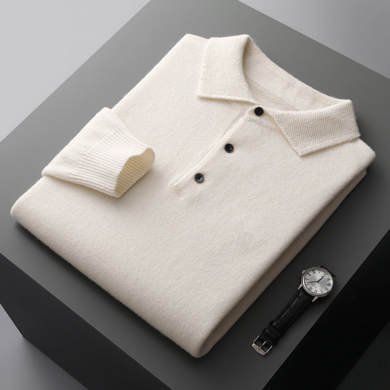 Wool Polo Sweater