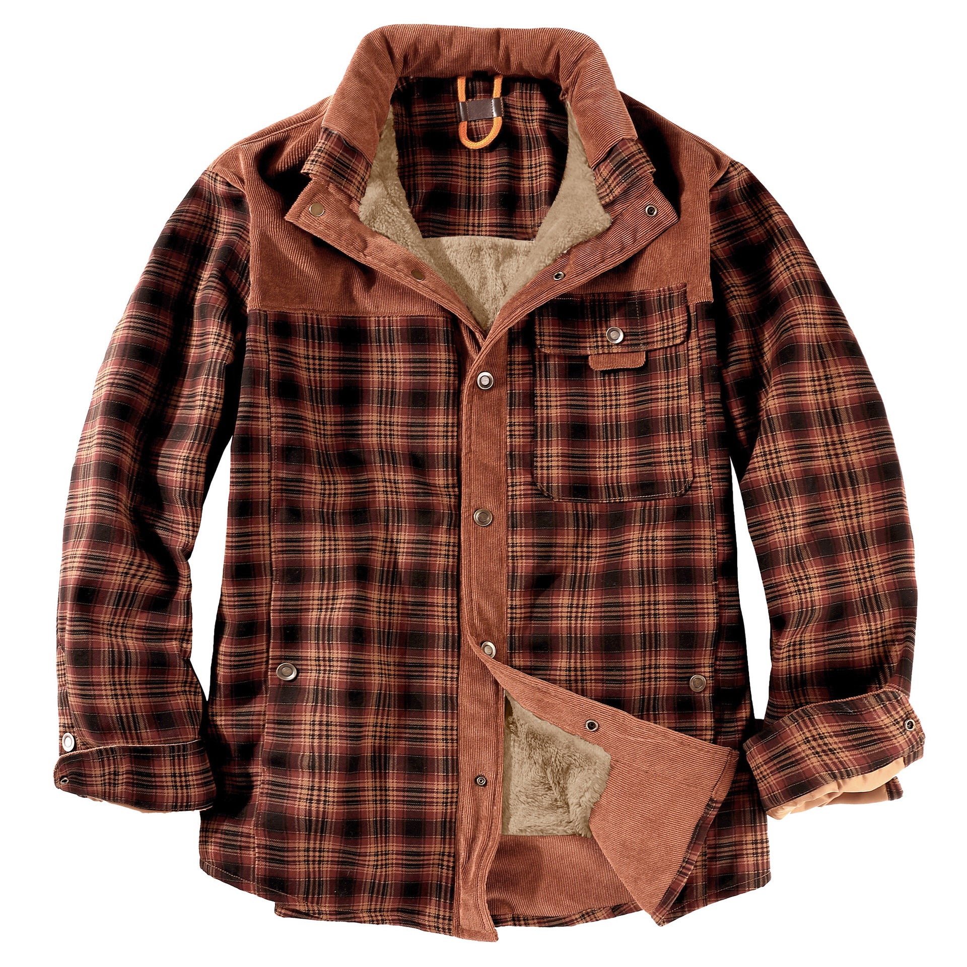 Hooded Flannel Jacket