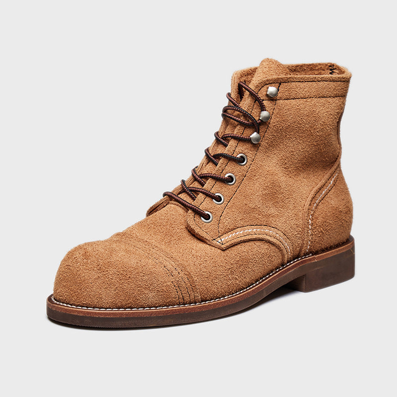 Leather Lace Up Boots