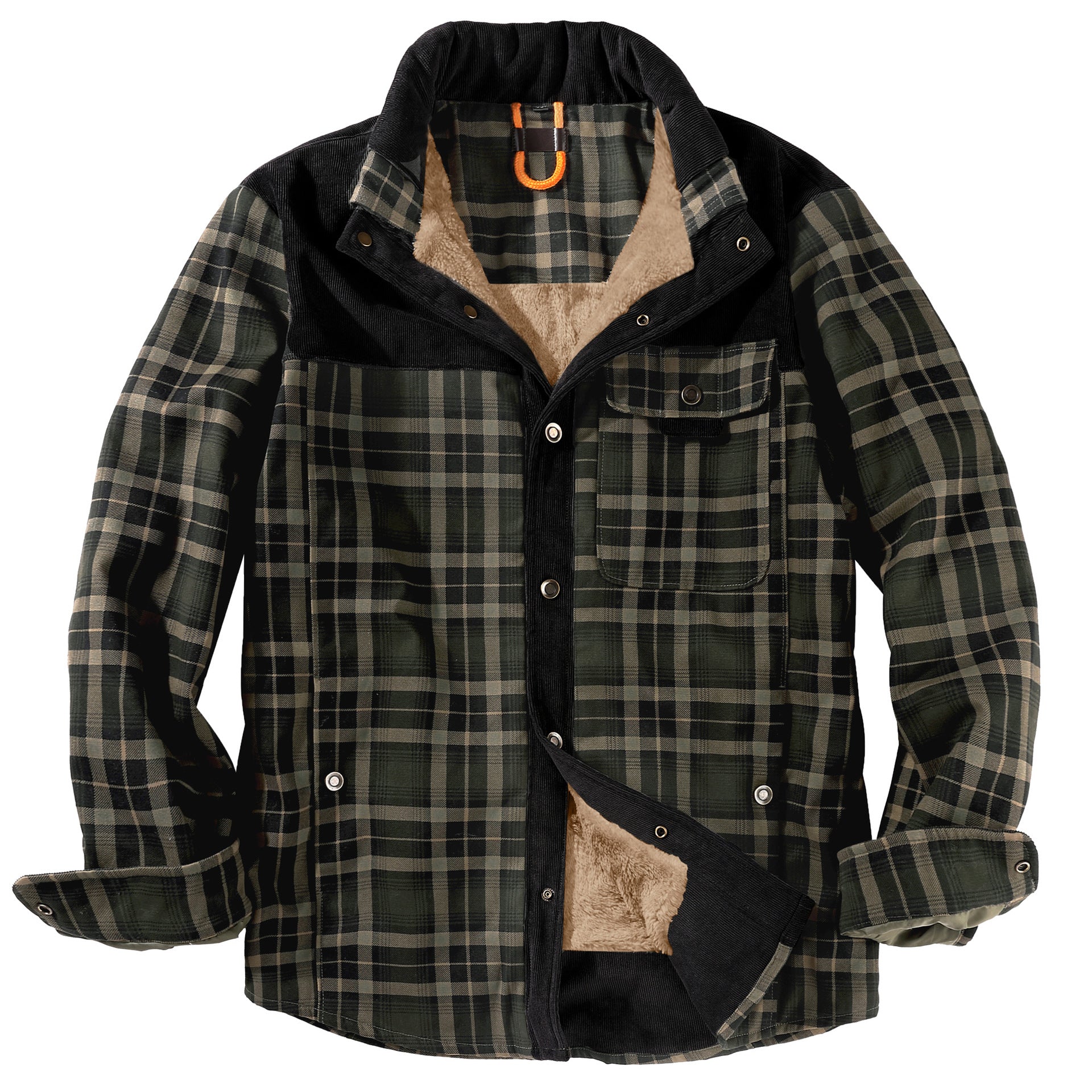 Hooded Flannel Jacket