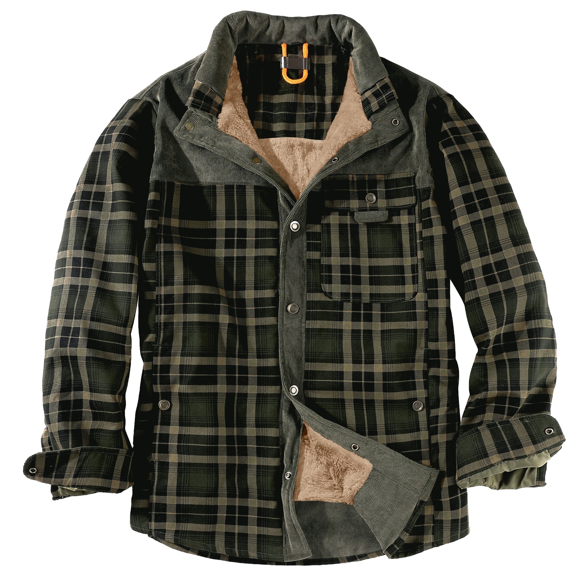 Hooded Flannel Jacket