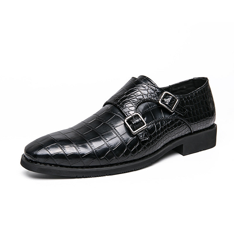 Crocodile Monk Strap Shoes
