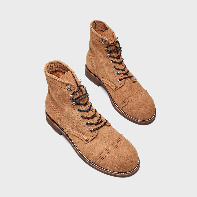 Leather Lace Up Boots