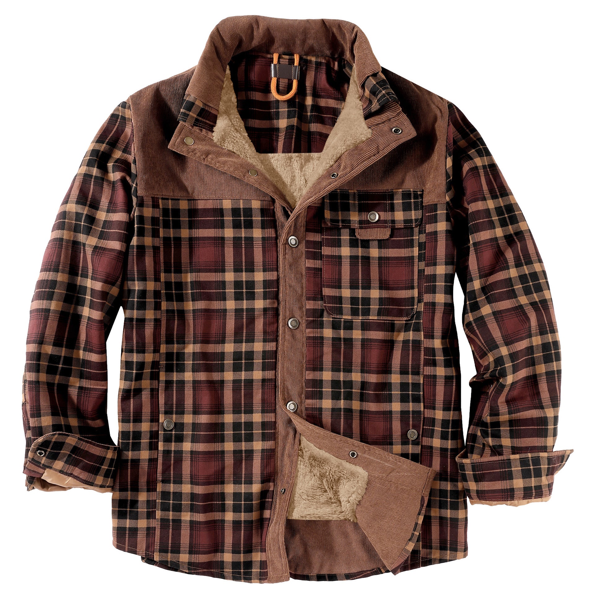 Hooded Flannel Jacket