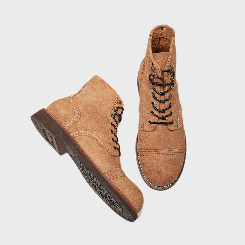 Leather Lace Up Boots