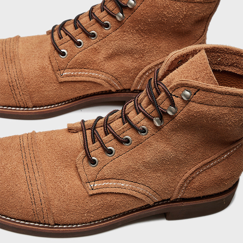 Leather Lace Up Boots