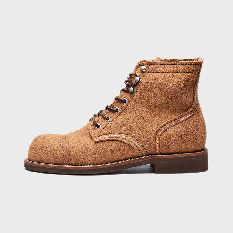 Leather Lace Up Boots