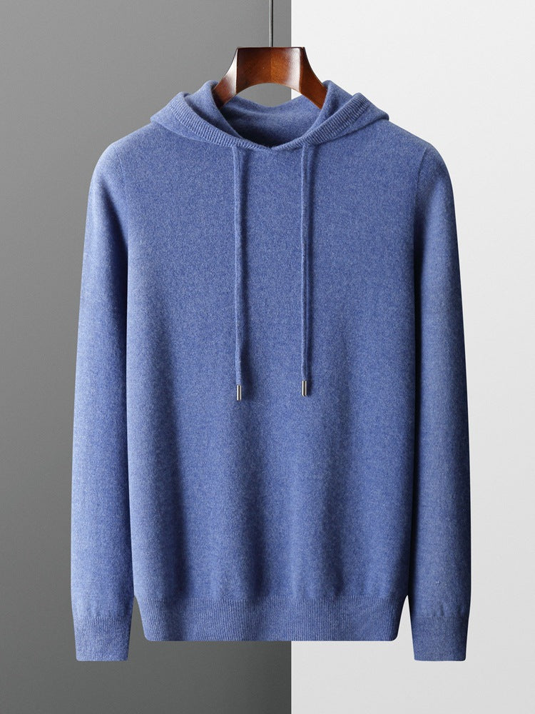 Sweat à capuche 100 % laine