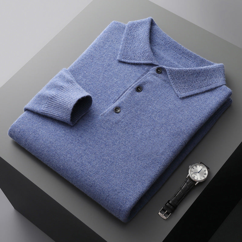 Wool Polo Sweater