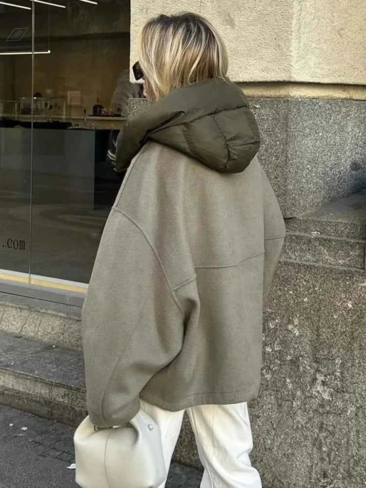 Women's Quilted Hooded Jacket