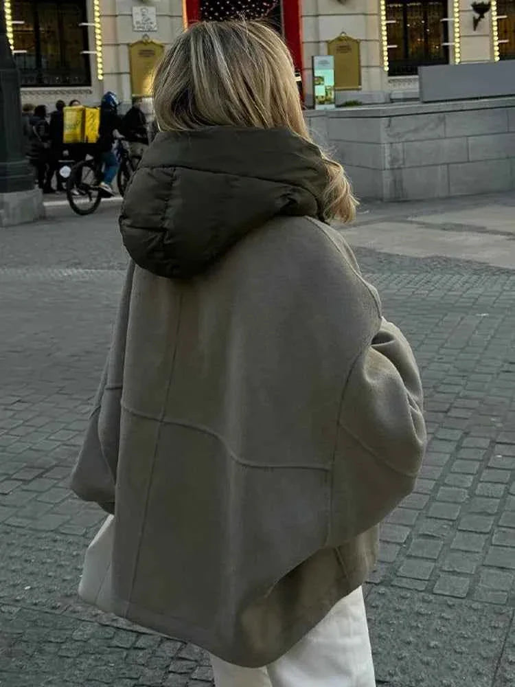 Women's Quilted Hooded Jacket