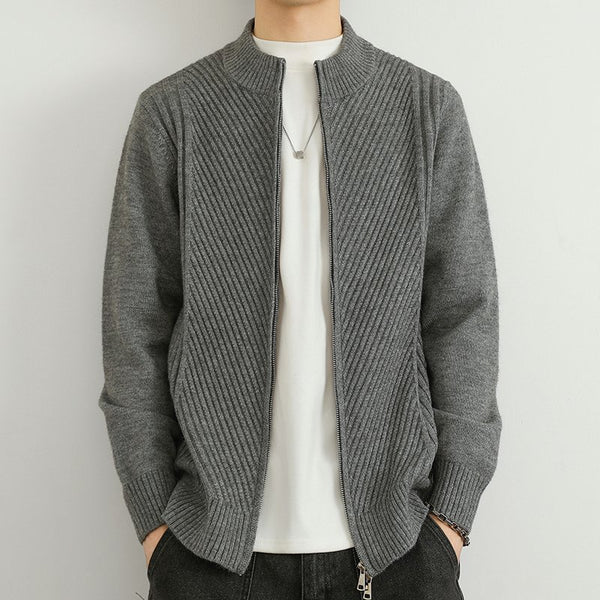 Ribbed Zip Sweater
