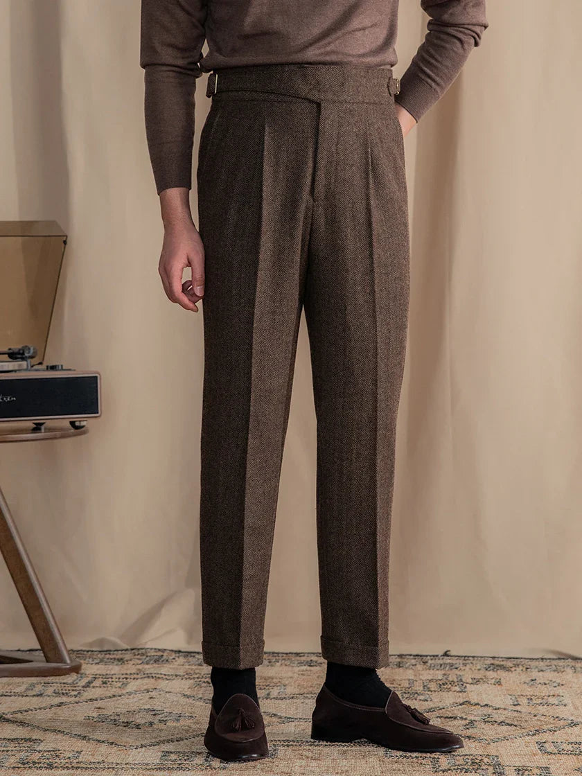 Pantalons plissés pour hommes