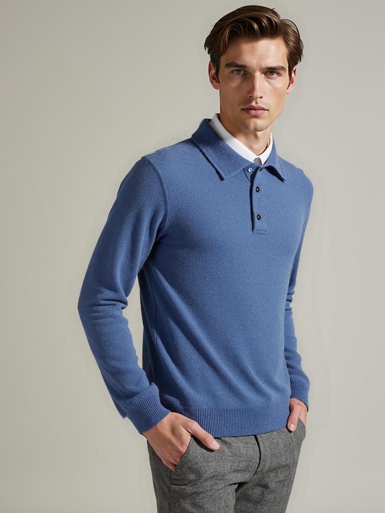 Wool Polo Sweater