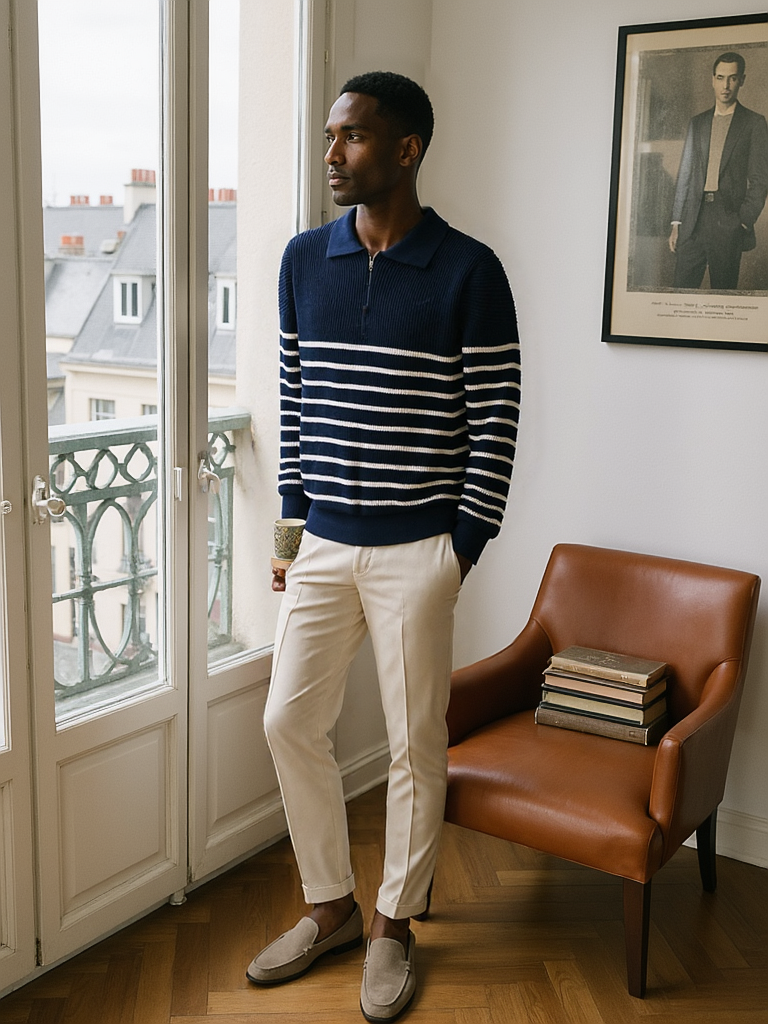 Pull à quart de zip