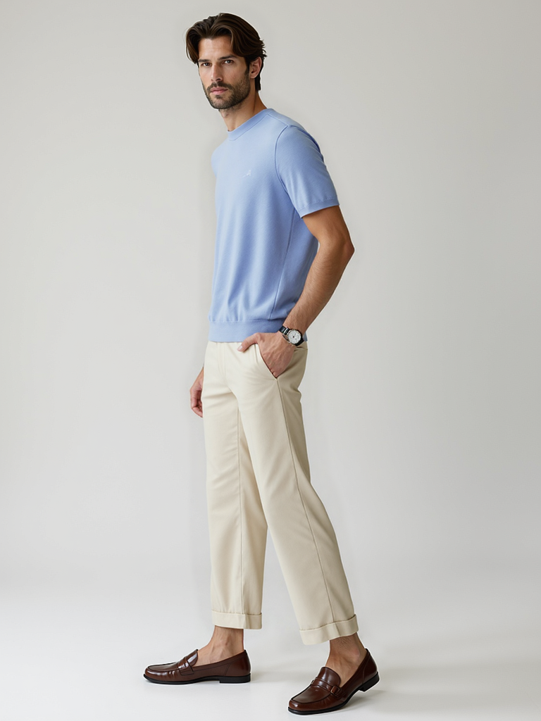 Cashmere Crewneck T-Shirt