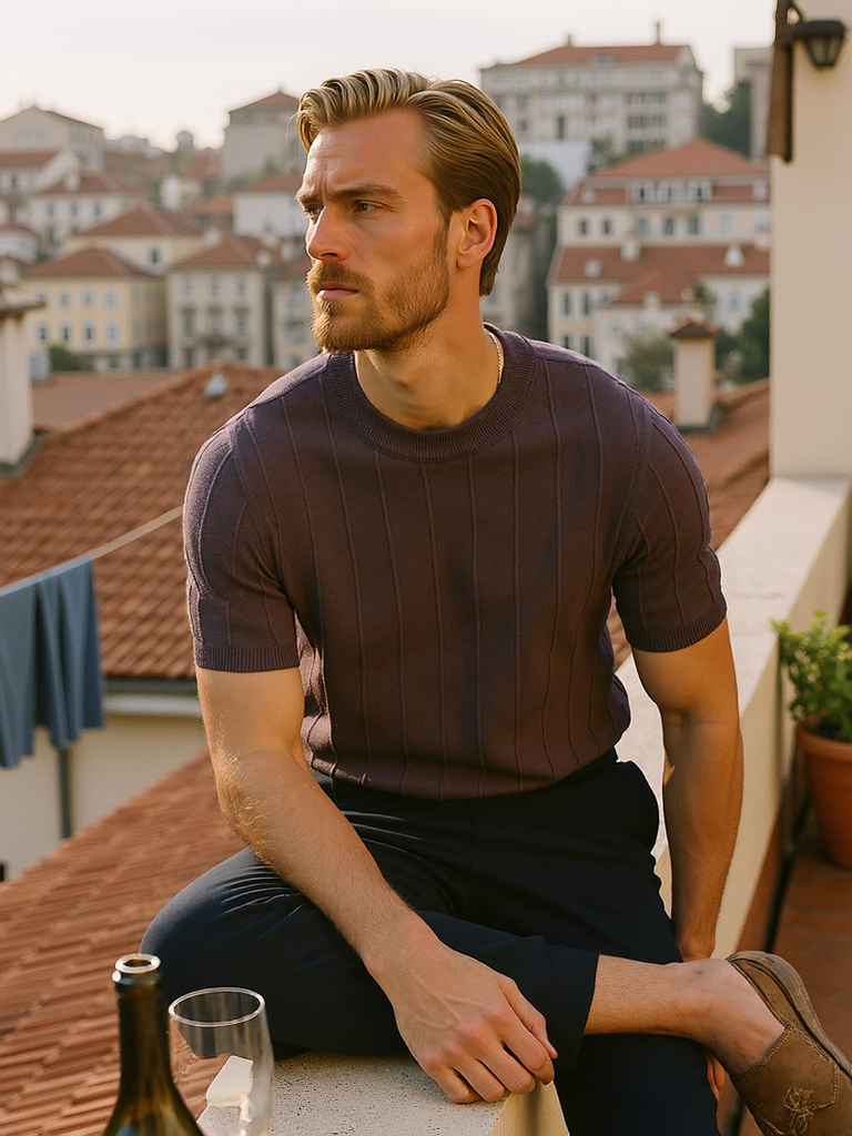 T-shirt élégant à manches courtes