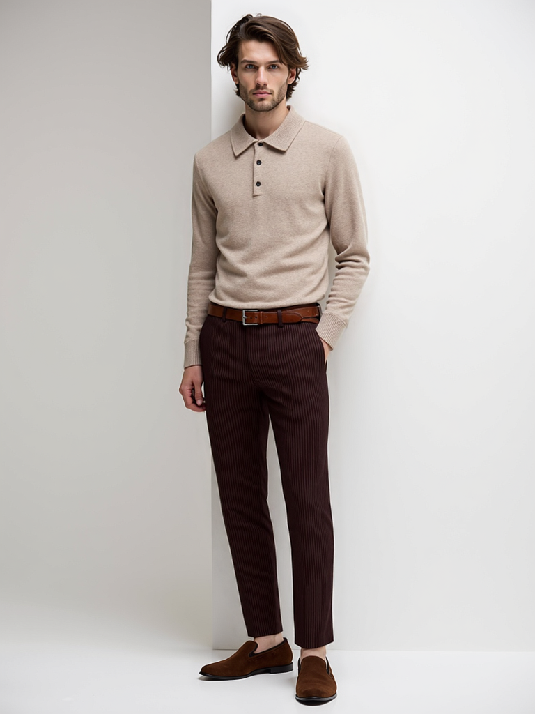 Wool Polo Sweater