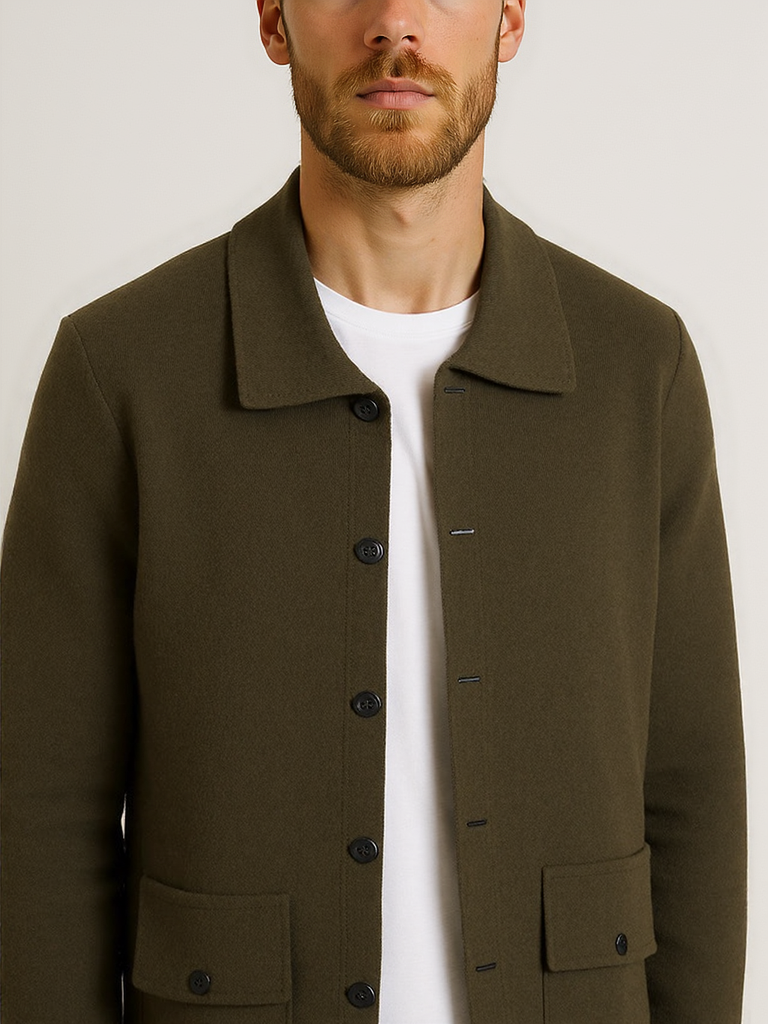 Veste zippée en laine