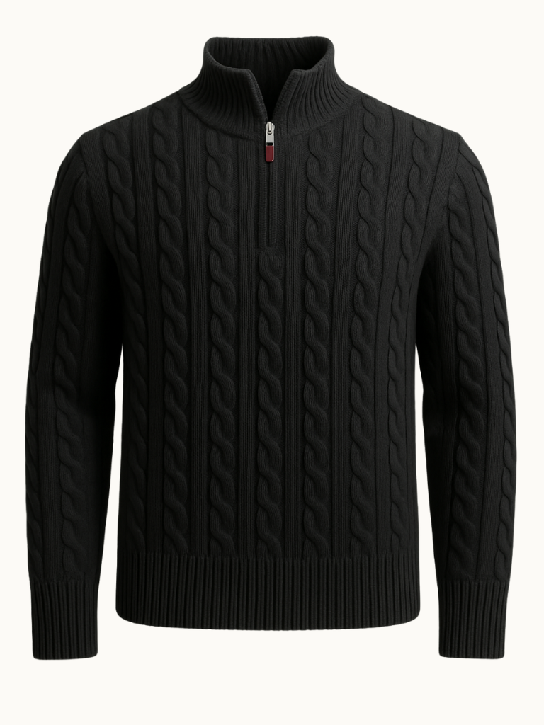 Pull demi-zip sur mesure