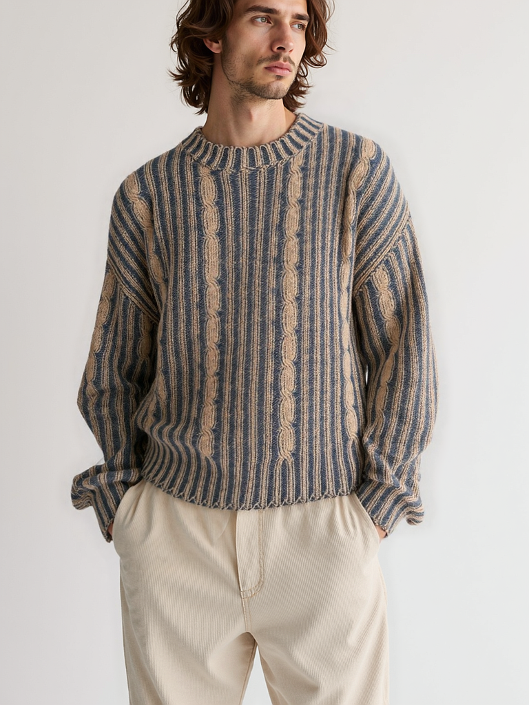 Striped Knit Sweater