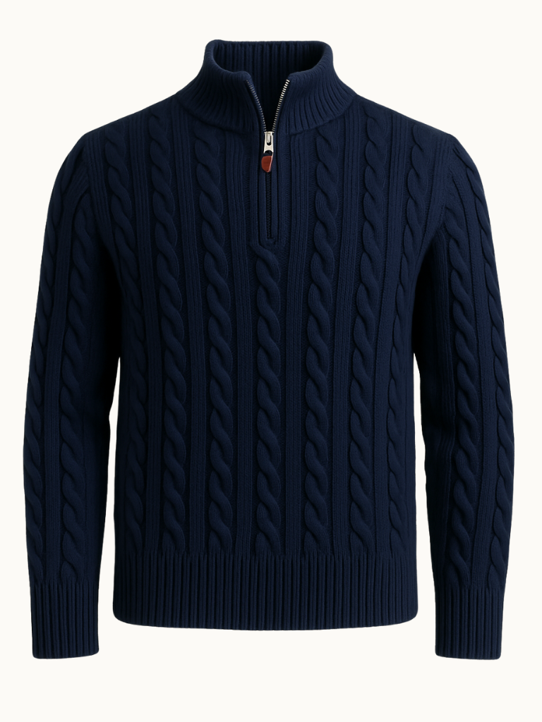 Pull demi-zip sur mesure