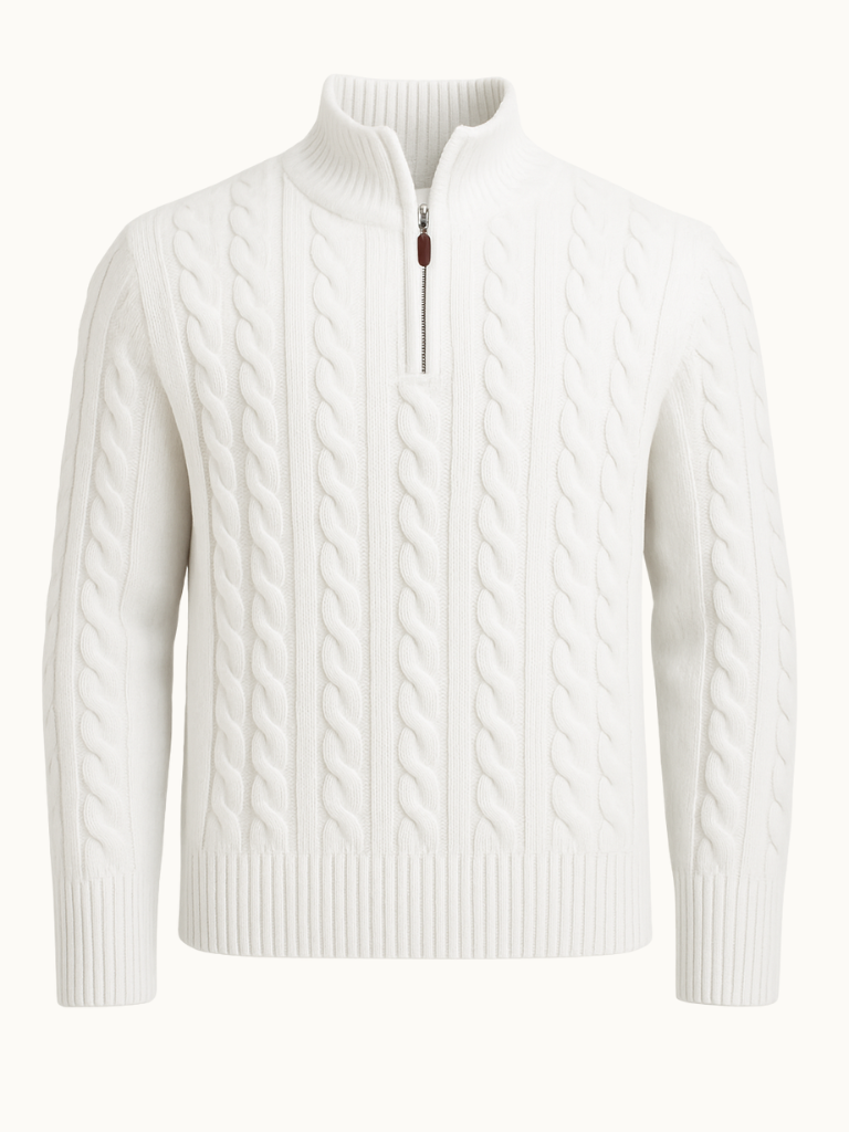 Pull demi-zip sur mesure