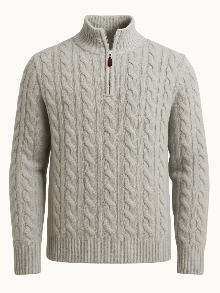 Pull demi-zip sur mesure