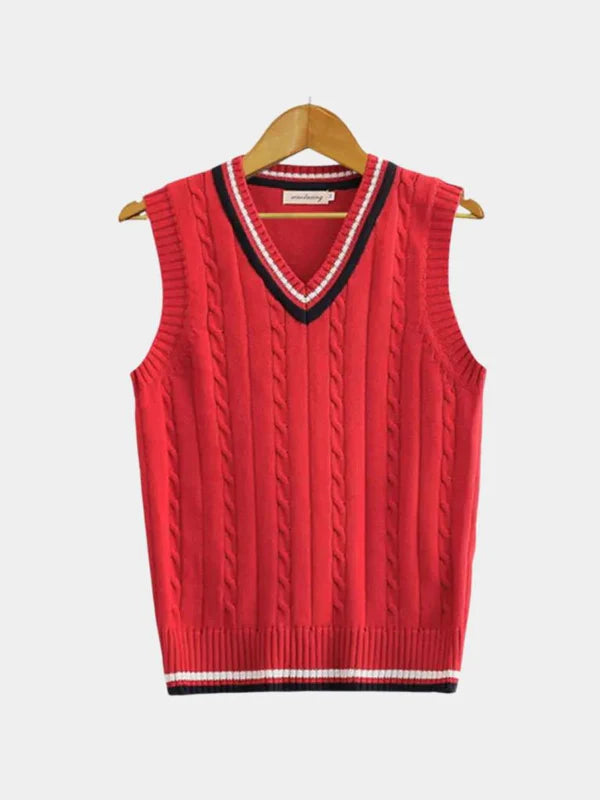 Ribbed Knit Vest