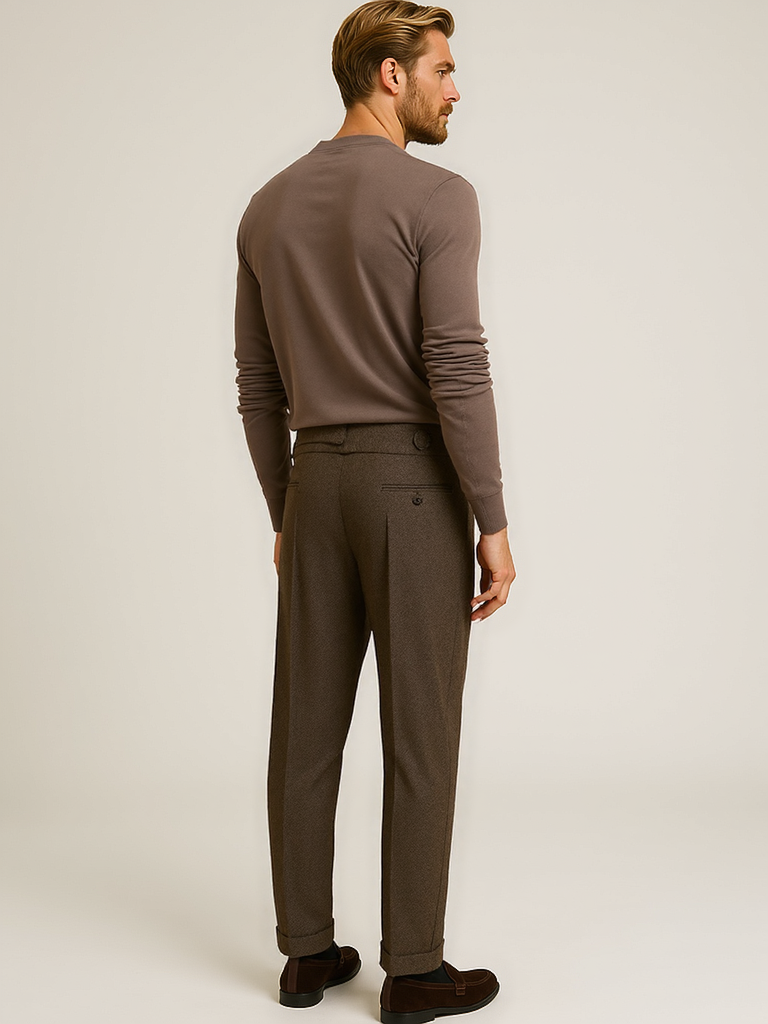 Pantalons plissés pour hommes