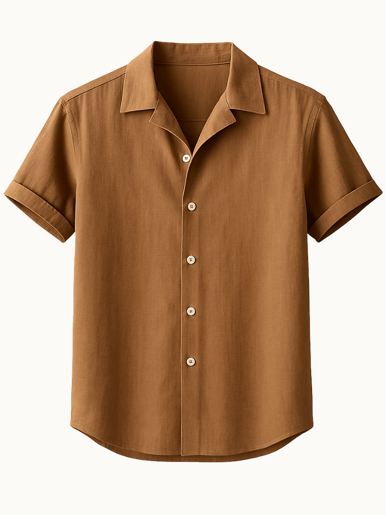 Chemise décontractée à manches courtes