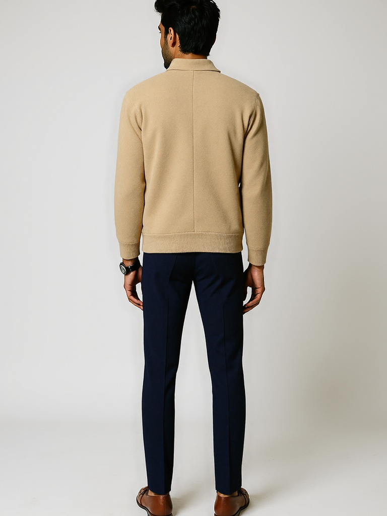 Veste zippée en laine