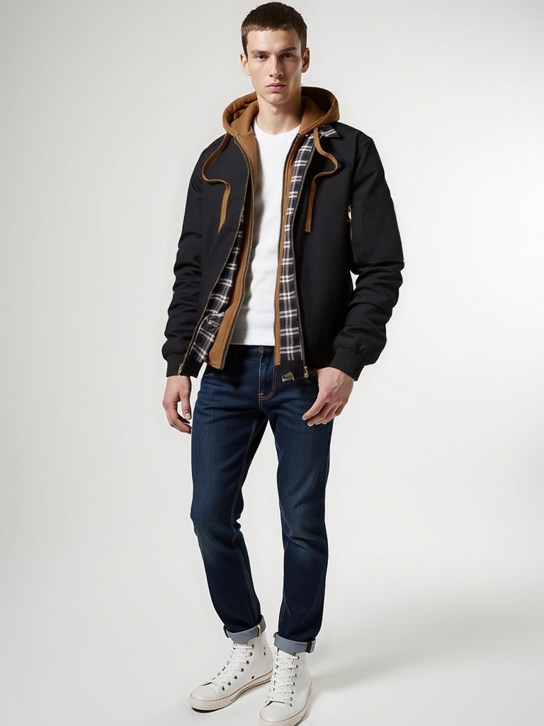 Men’s Hooded Bomber Jacket
