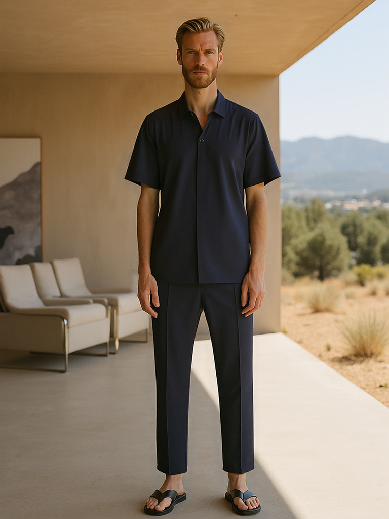 Ensemble chemise et pantalon classiques pour homme
