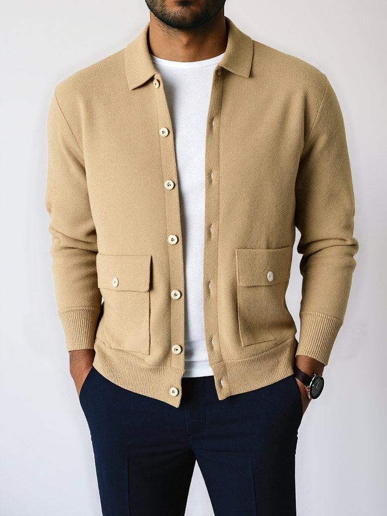Veste zippée en laine