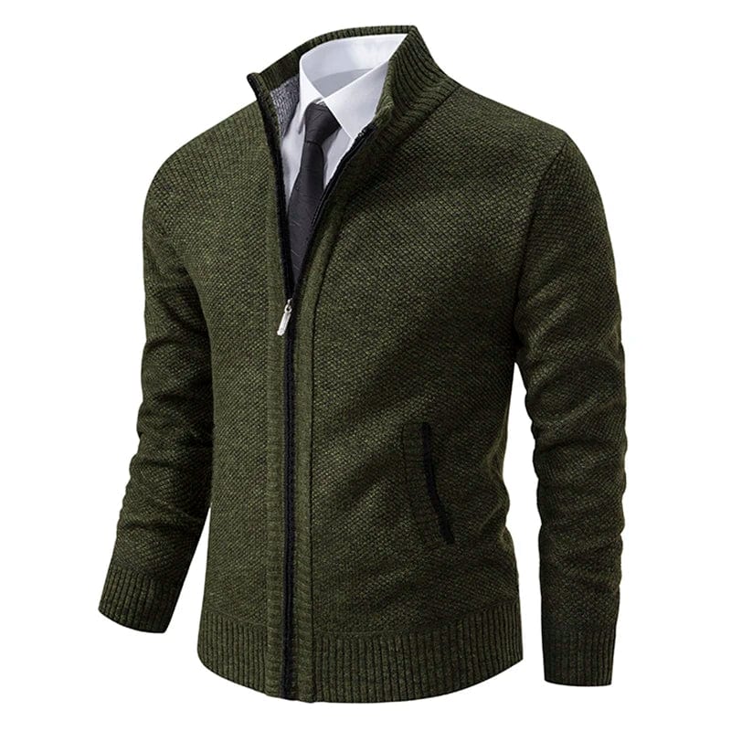 Men's Zip-Up Cardigan Sweater
