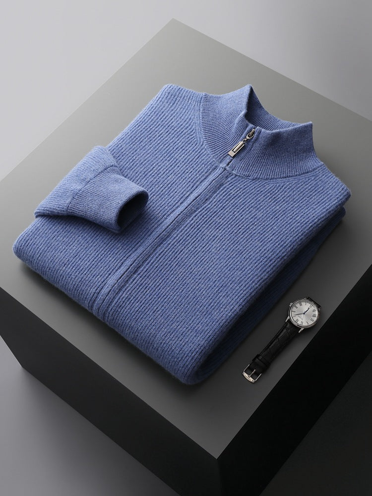 Wool Zip Cardigan