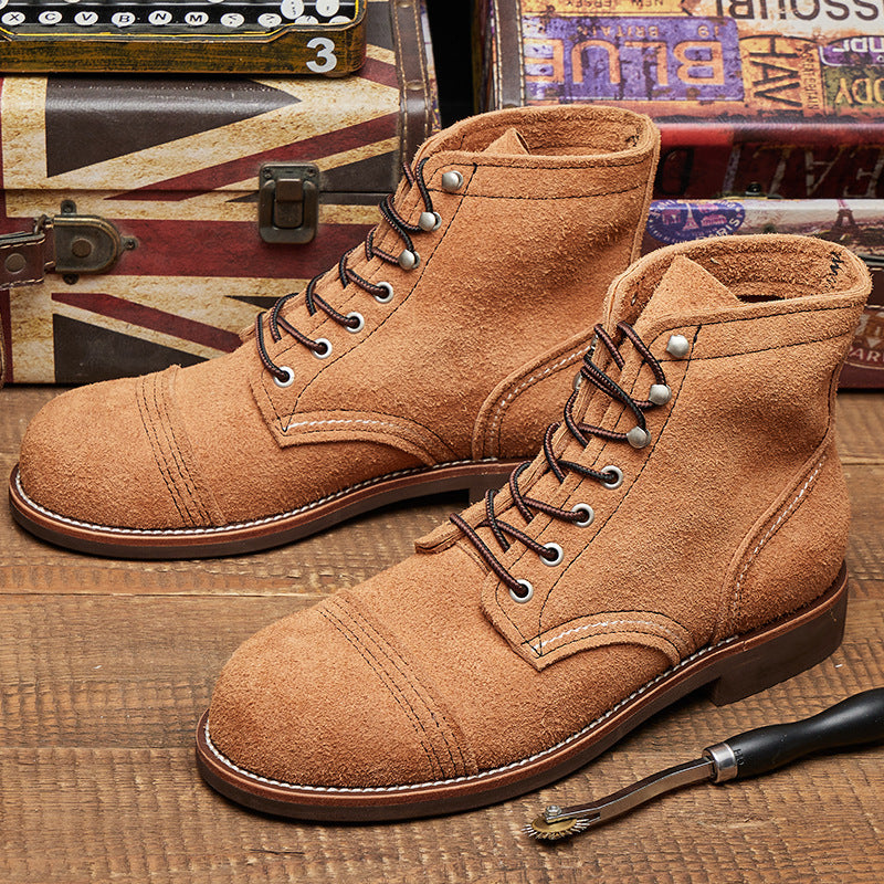 Leather Lace Up Boots